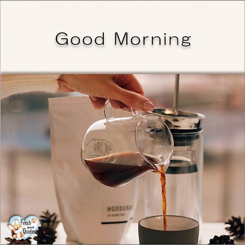 Simple design good morning photo, coffee good morning photo