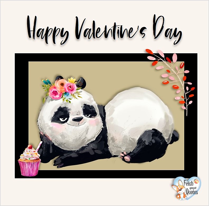 Valentine panda bear, Happy Valentine’s Day, Valentine’s Day, Valentine greetings, holiday greetings, Valentine’s day wishes, cute Valentine’s Day photos