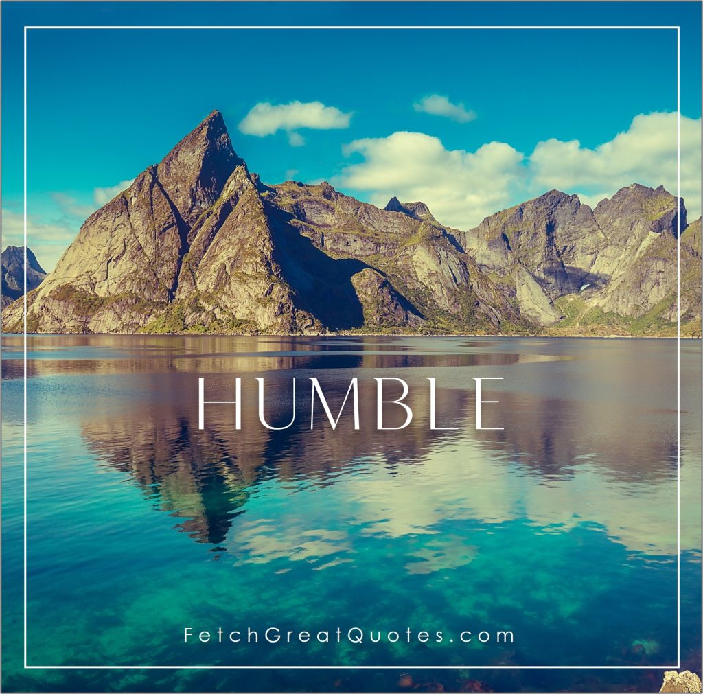 Positive words, positive emotions, uplifting thoughts, word of the day, humble