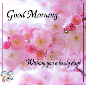 Spring Good Morning – Fetch Great Quotes